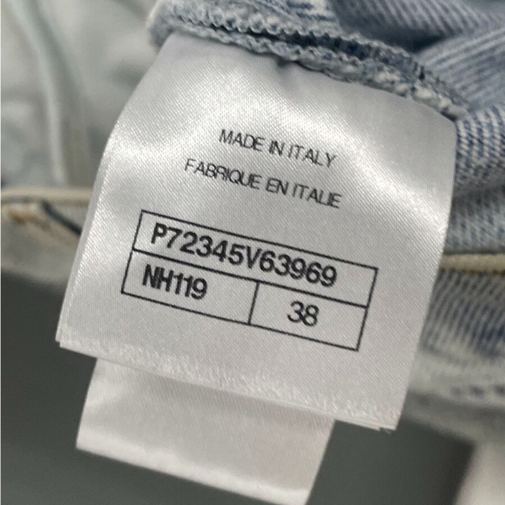 ❌sold❌🚩steal Authentic CHANEL Light Blue Flare Jeans with Animal Print - Picture 5 of 8